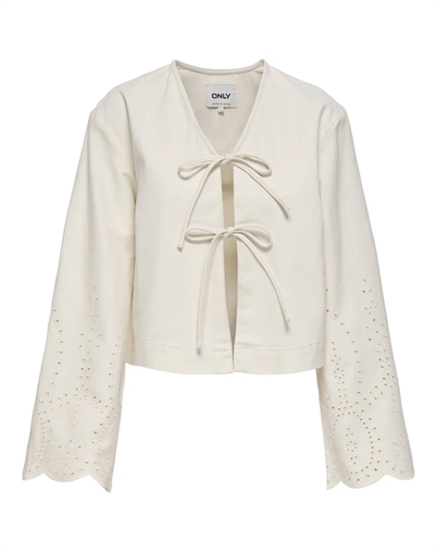 Only - ONLElsa Crochet Jacke - Cloud Dancer 